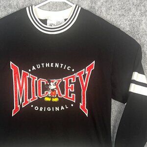 Mickey And CO Vintage 90s Mickey Mouse Sweatshirt Mens Med / Womens Large Black